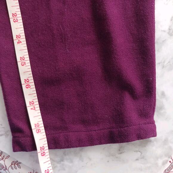 Kate Spade Saturday plum twist back v neck jumpsuit wool blend pocket Size 4 NWT - Picture 4 of 11